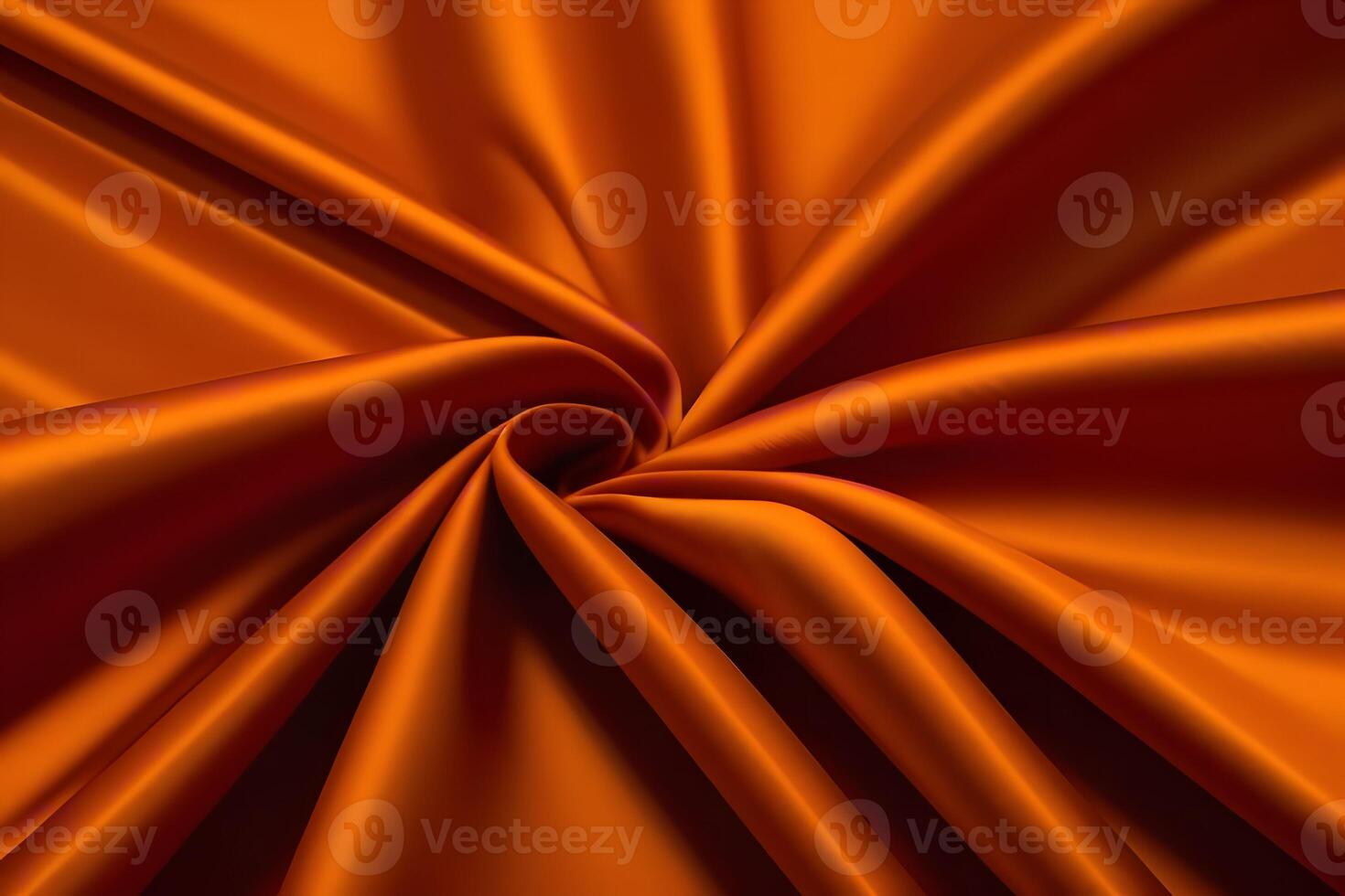 Vibrant Orange Satin Fabric Texture A Luxurious Swirl of Rich Color photo