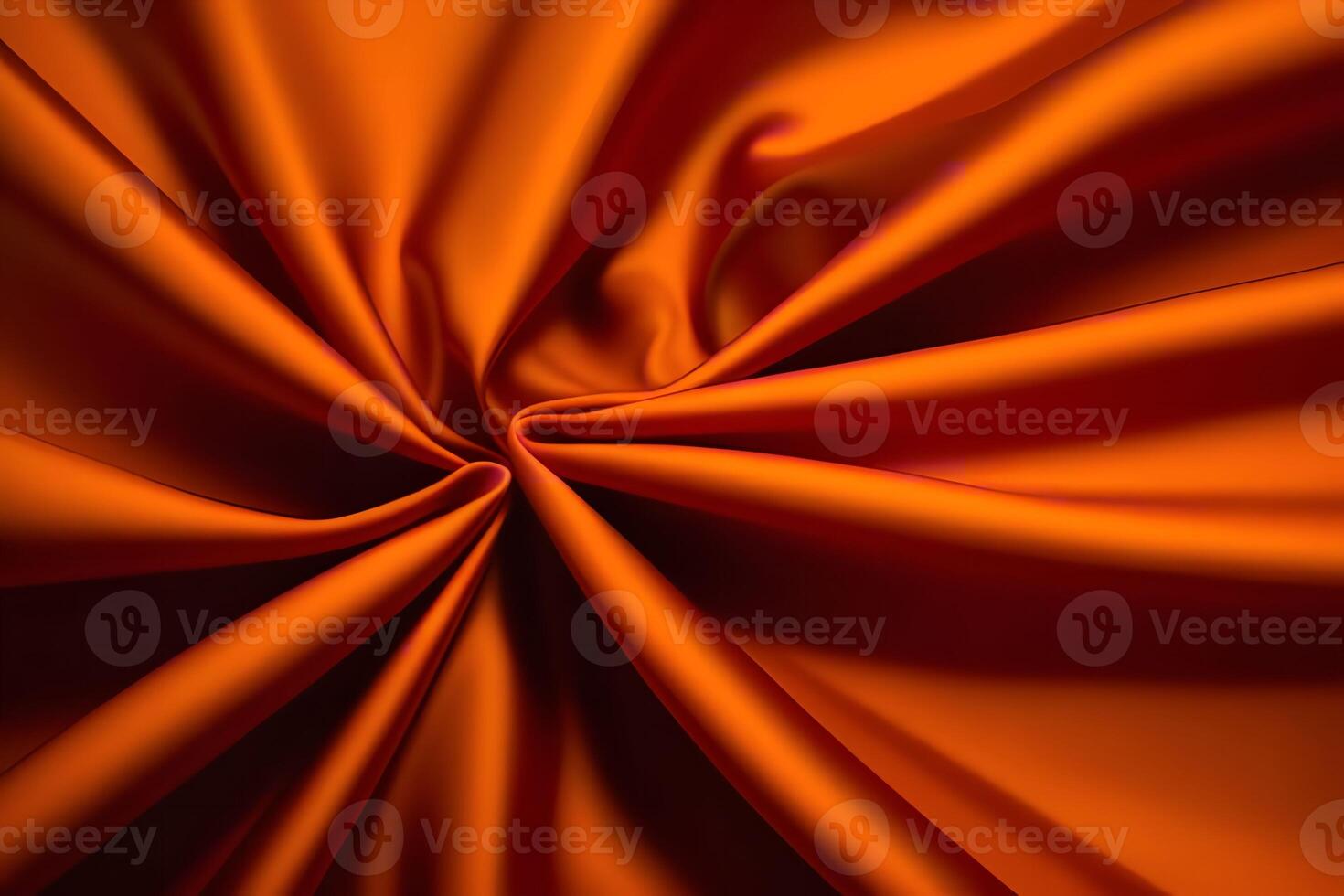 Abstract Orange Fabric Texture Luxurious Silk Drape with Rich Autumnal Hues photo