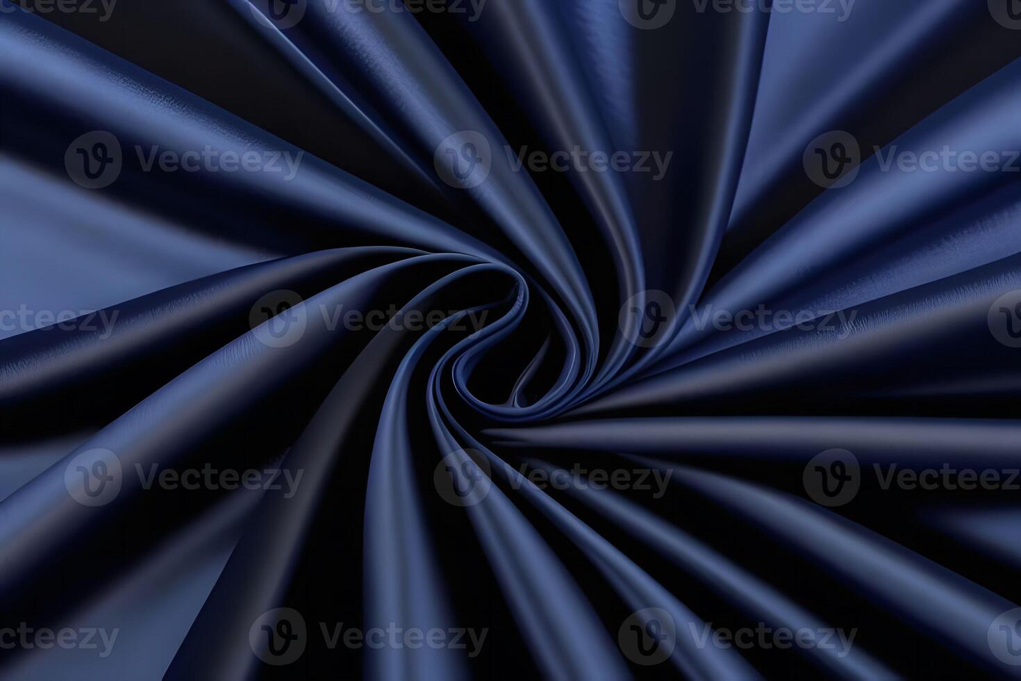 Navy Blue Silk Fabric Swirls Elegant Texture and Deep Hues photo