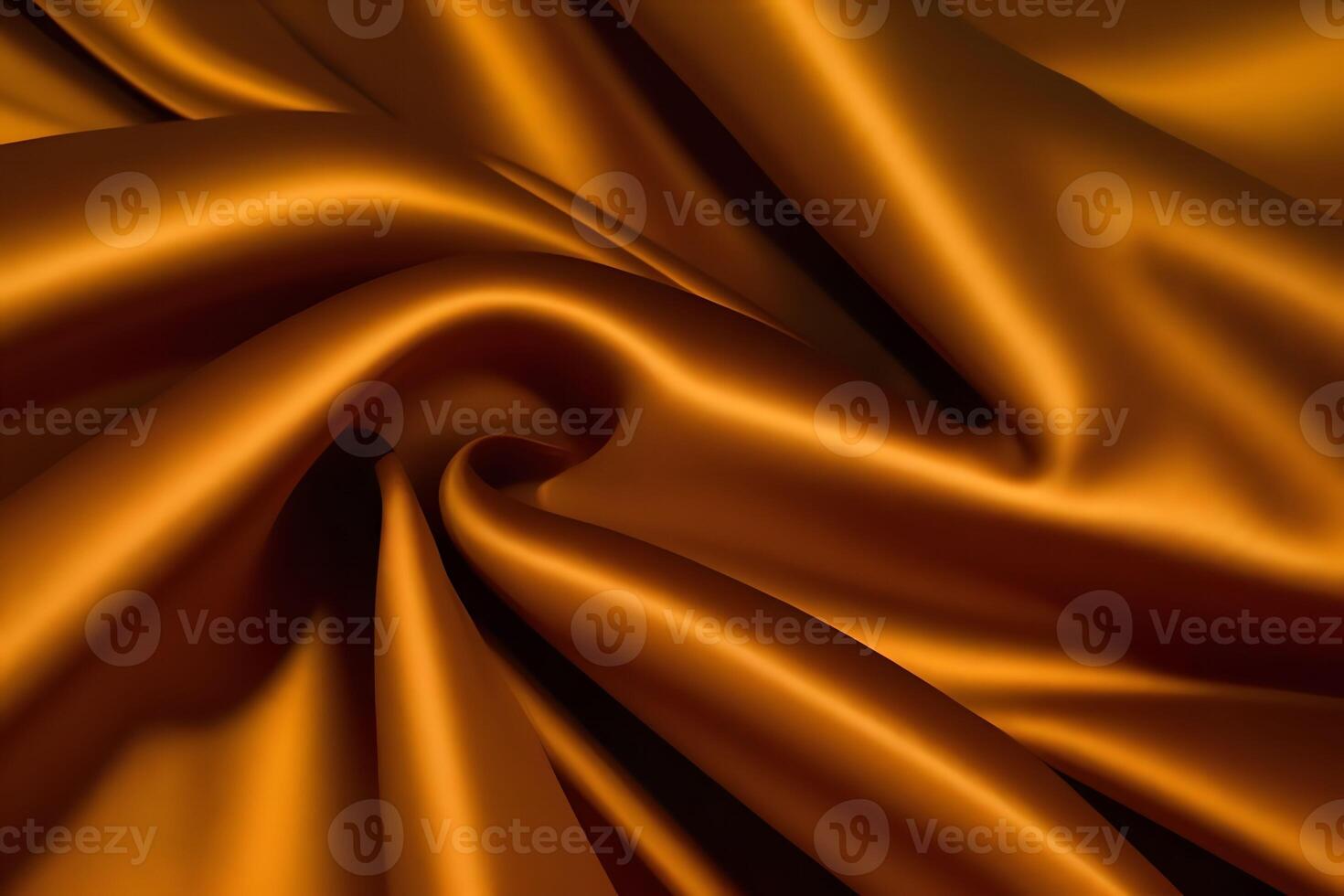 Golden Satin Fabric Texture Luxurious, Smooth, and Elegant Drape photo