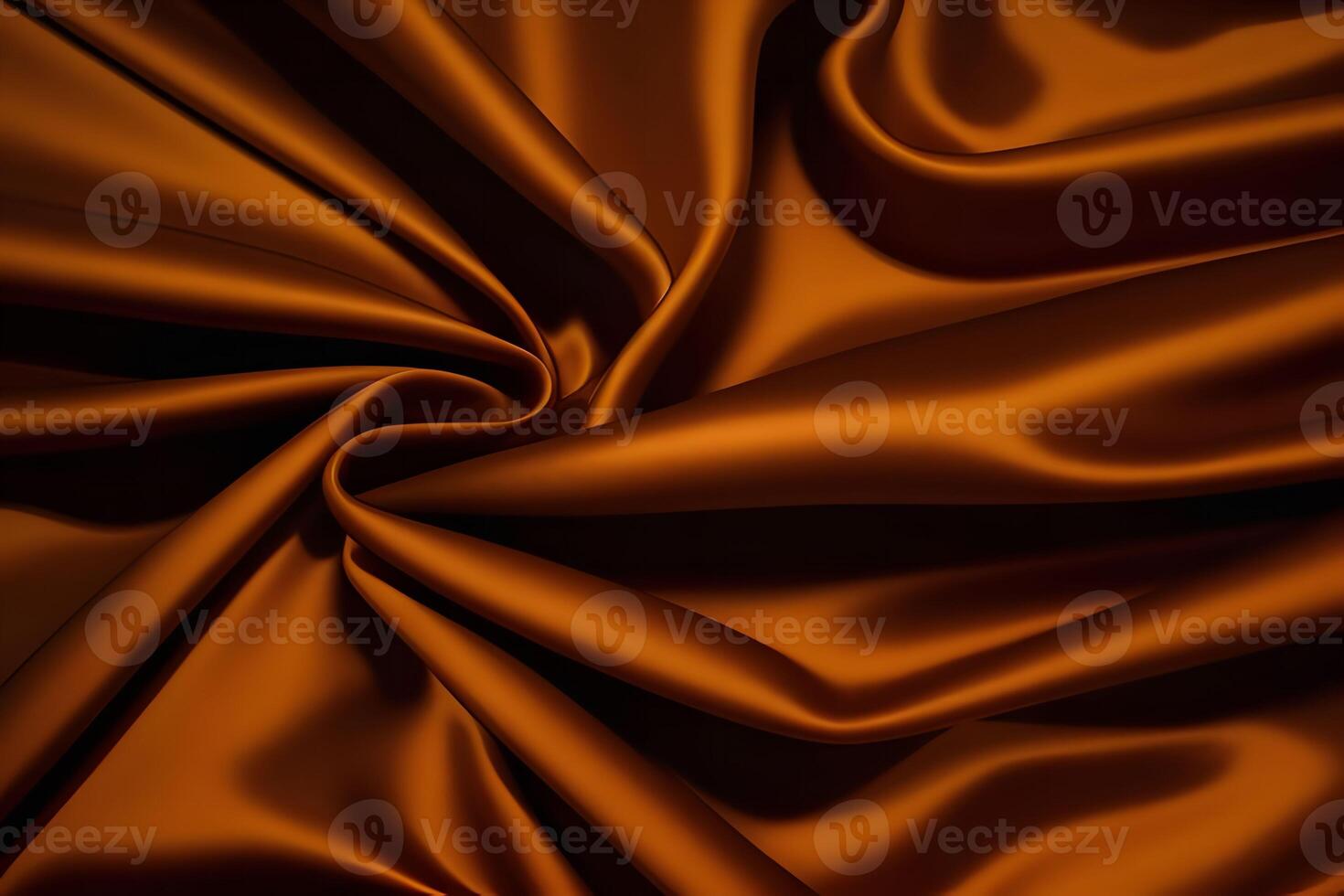 Luxurious Brown Satin Drape Elegant Texture and Rich Color photo