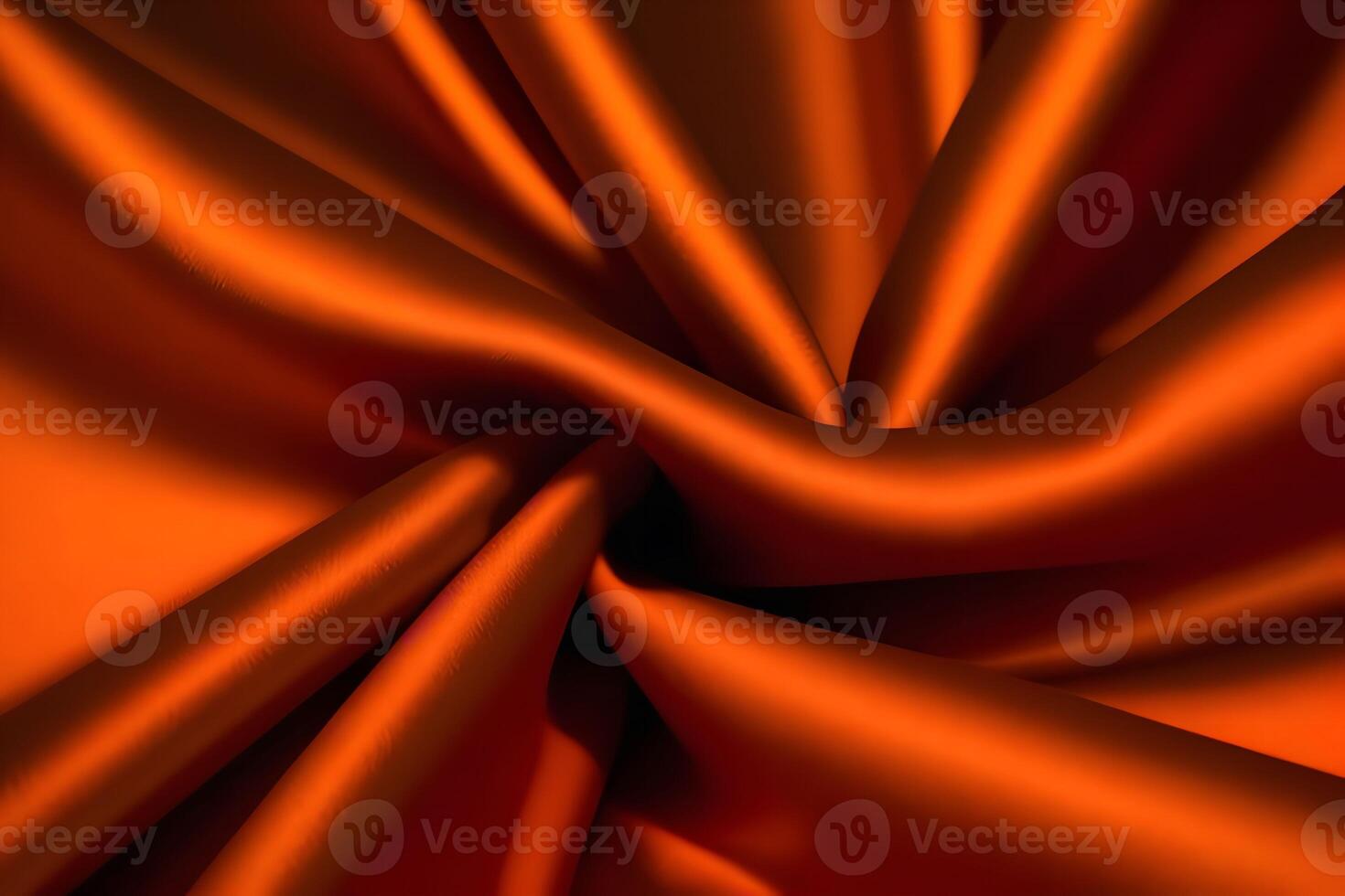 Luxurious Orange Silk Drape A Study in Texture and Light photo