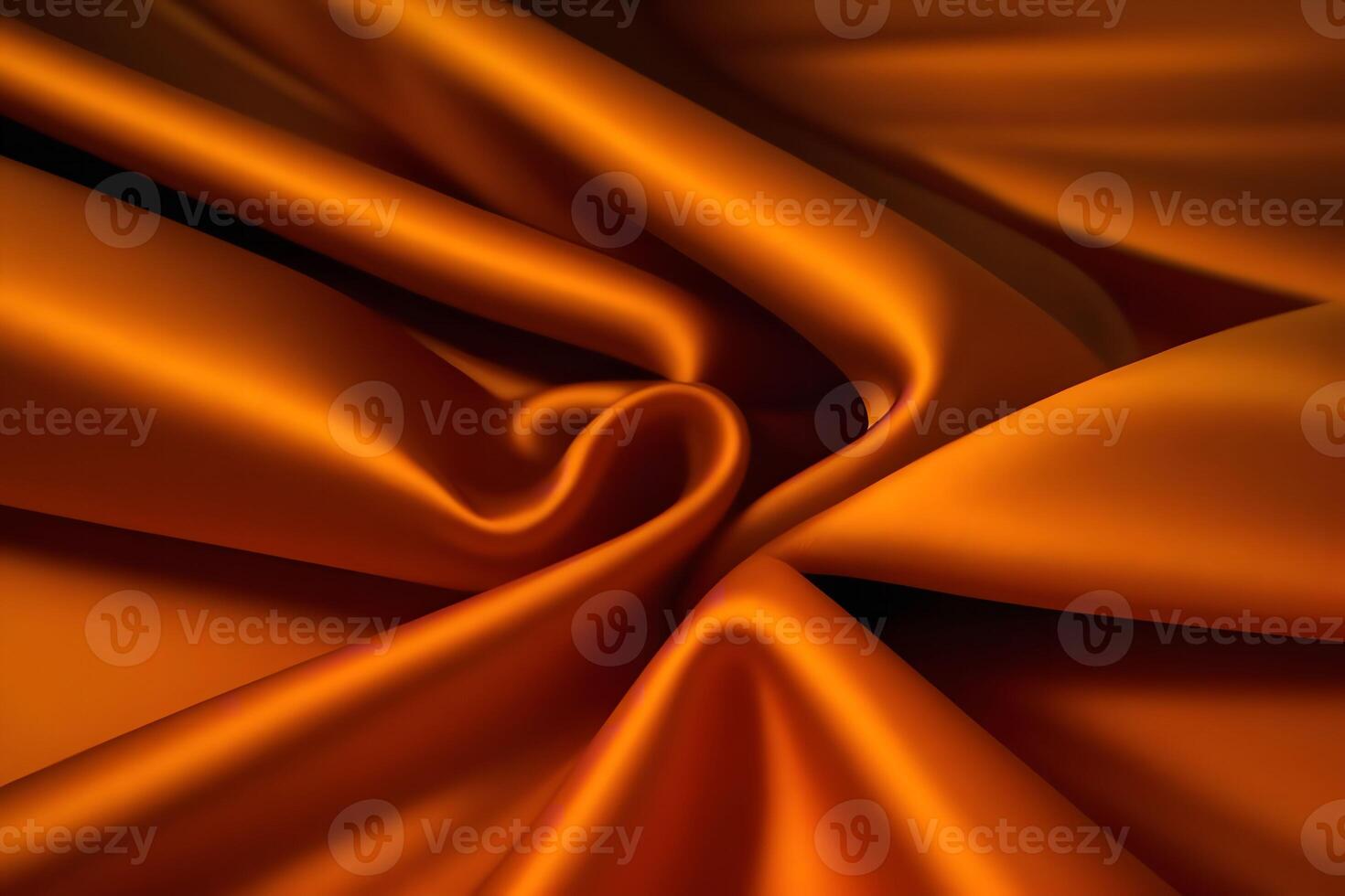 Luxurious Amber Satin Drape A Textured Study in Warmth photo