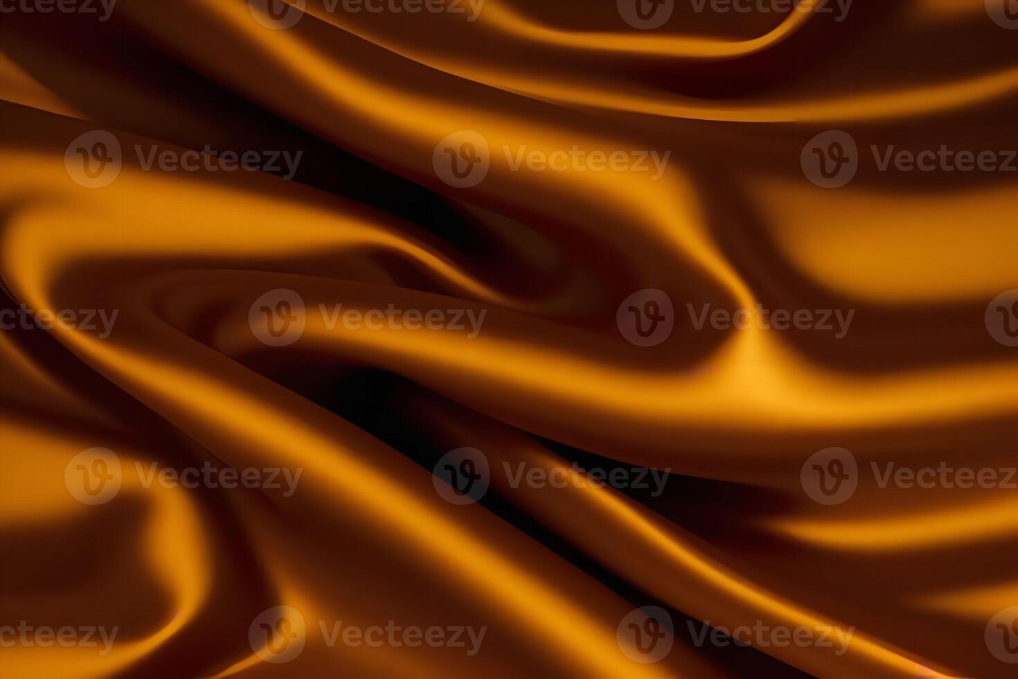 Golden Hour Abstract Study of Luxurious Amber Silk photo