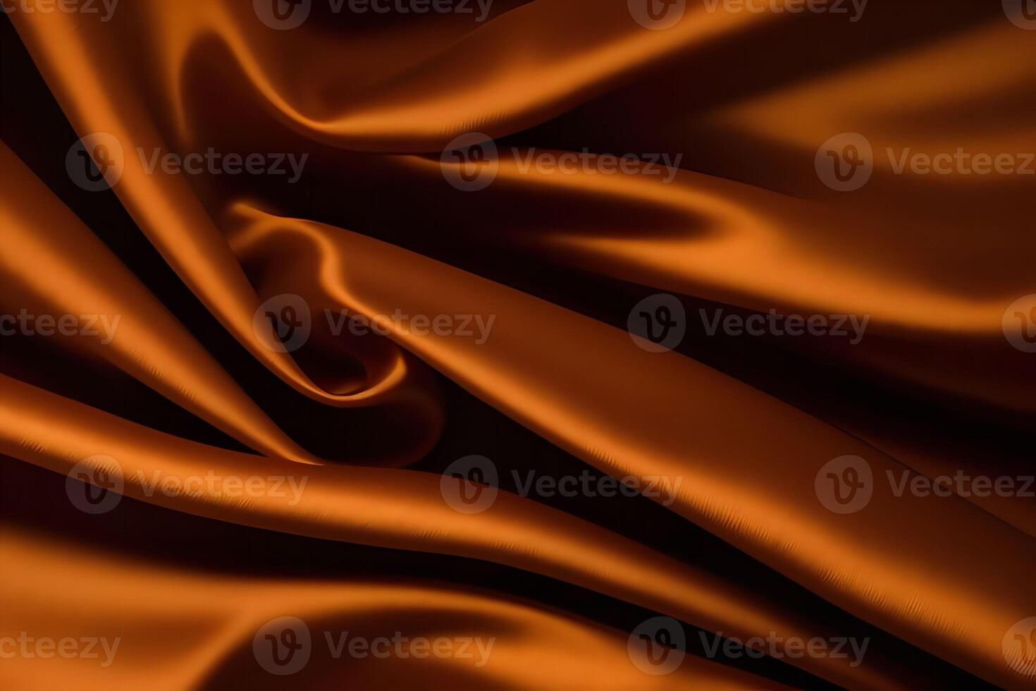 Luxurious Amber Satin Fabric Drape A Study in Texture and Light photo