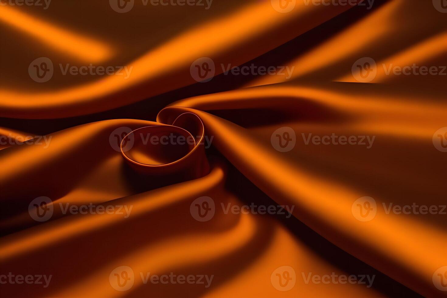 Amber Waves of Luxury A Study in Rich Orange Silk photo