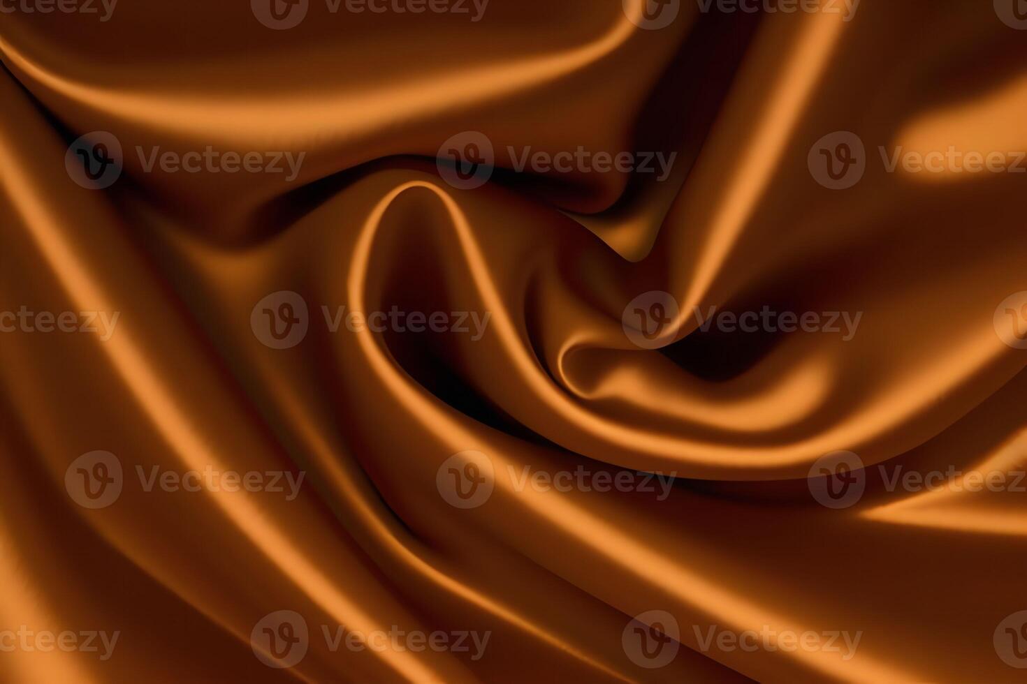 Luxurious Amber Satin Drape A Study in Texture and Light photo