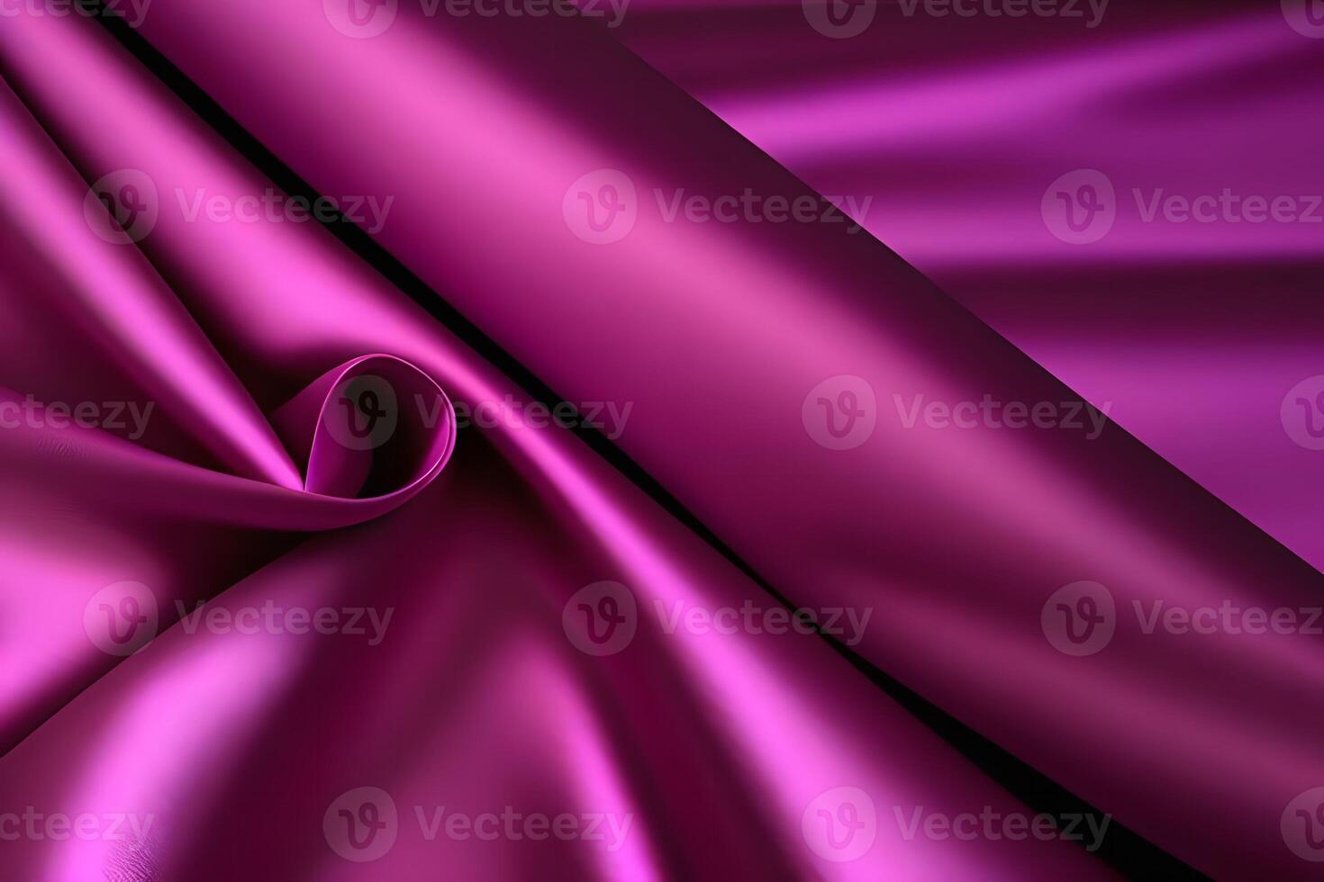Luxurious Magenta Satin Drapes A Textured Symphony of Rich Color and Smooth Curves photo