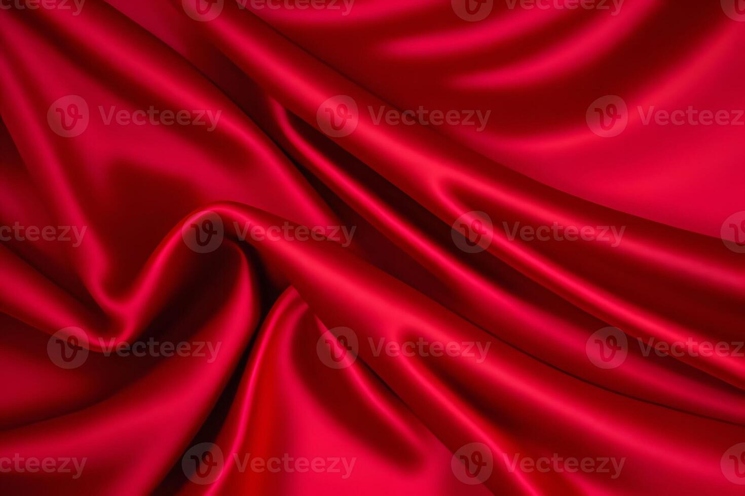 Crimson Silk Drapery A Luxurious Red Satin Texture photo
