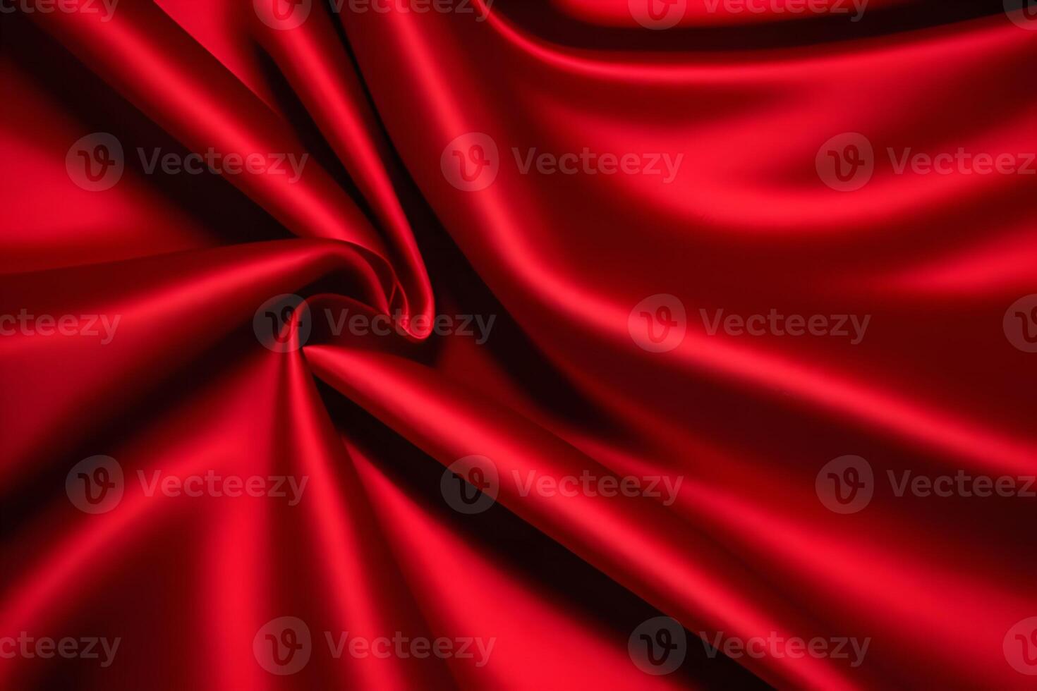 Crimson Silk Drapery A Luxurious Red Satin Fabric Texture photo