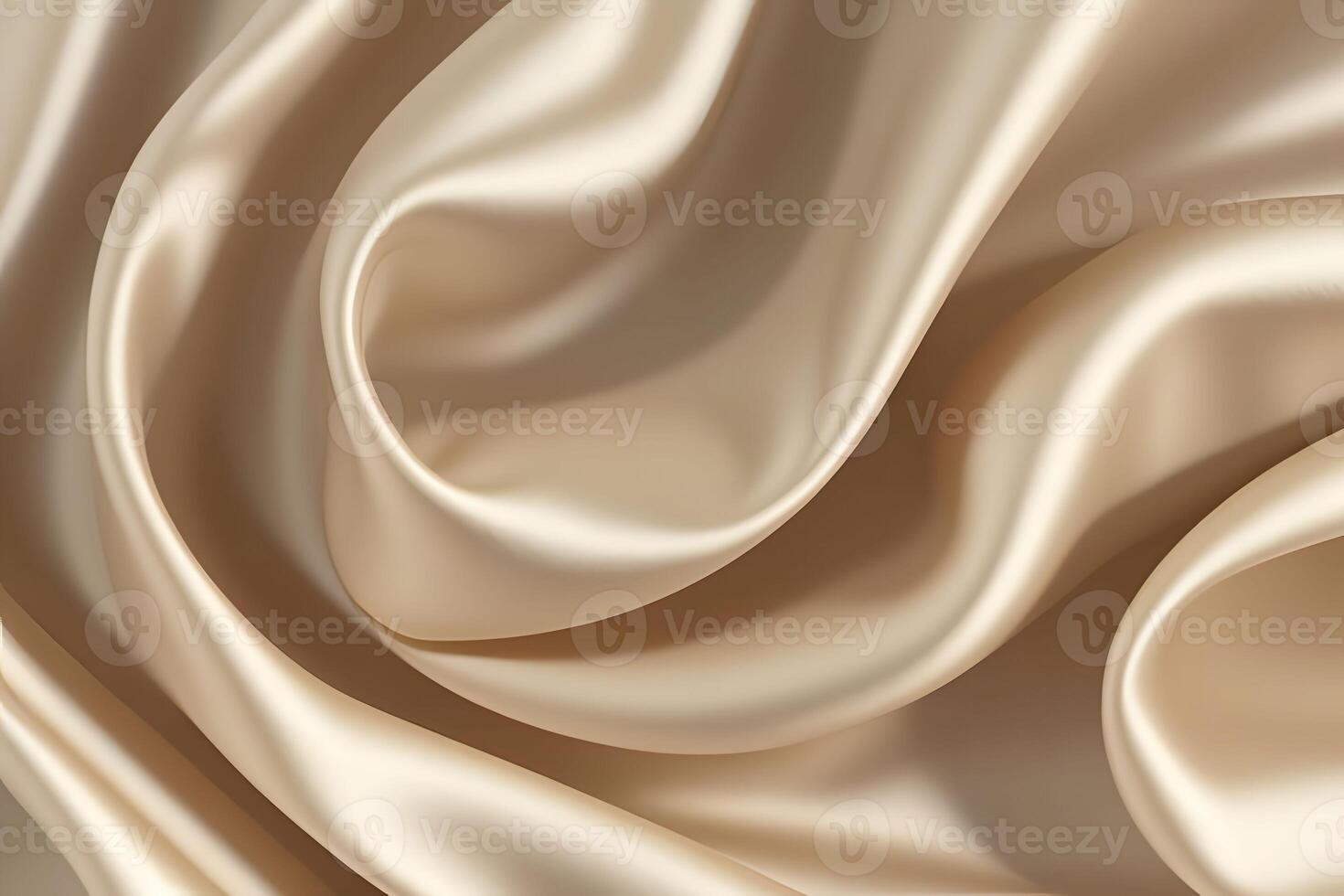 Elegant Beige Silk Drapery Luxurious Fabric Texture photo