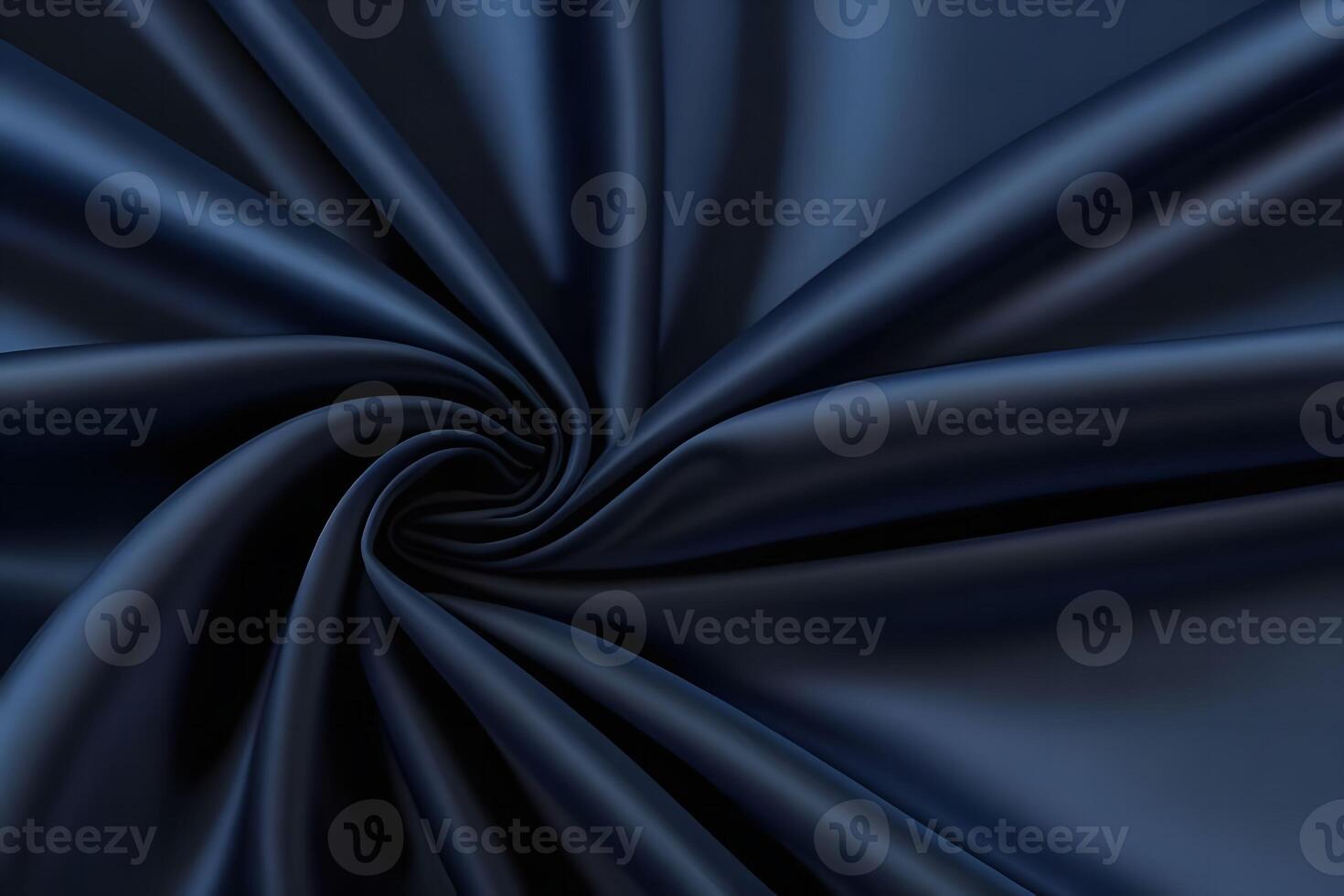 Navy Blue Silk Fabric Swirl Elegant Draped Texture photo
