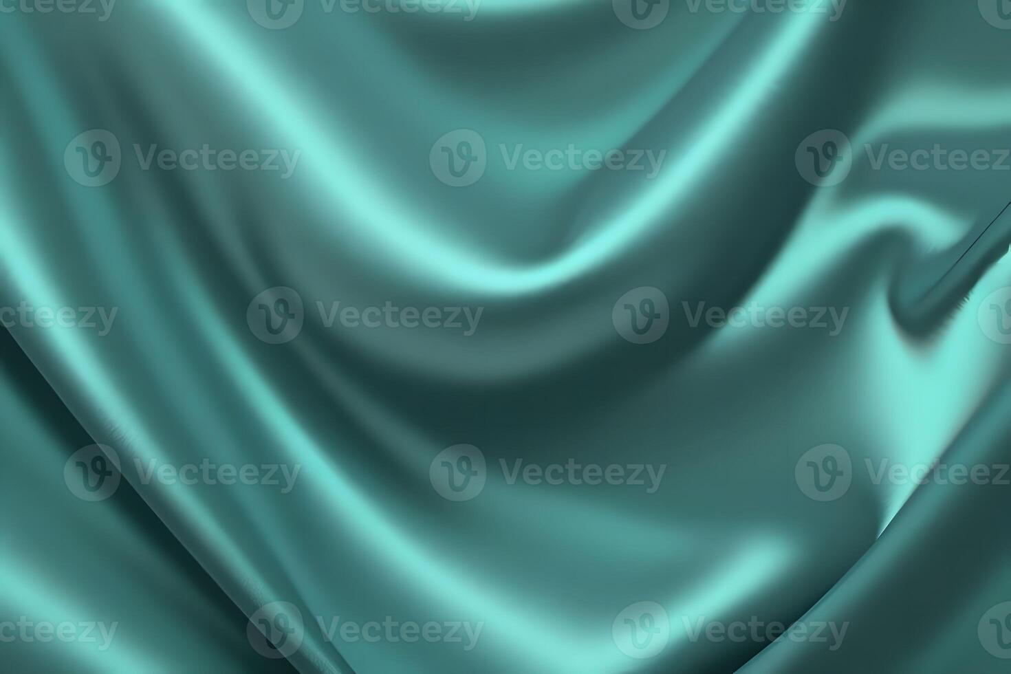 Teal Silk Drapery A Study in Smoothness and Subtle Light photo