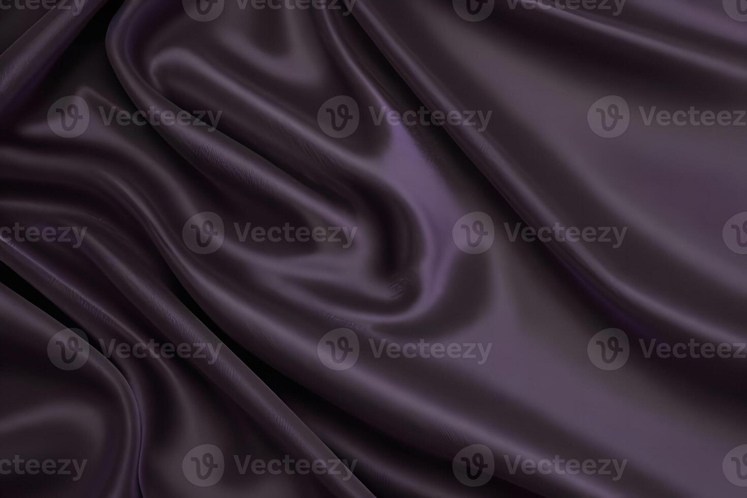 Dark Purple Satin Drape Luxurious Texture and Smooth Curves photo