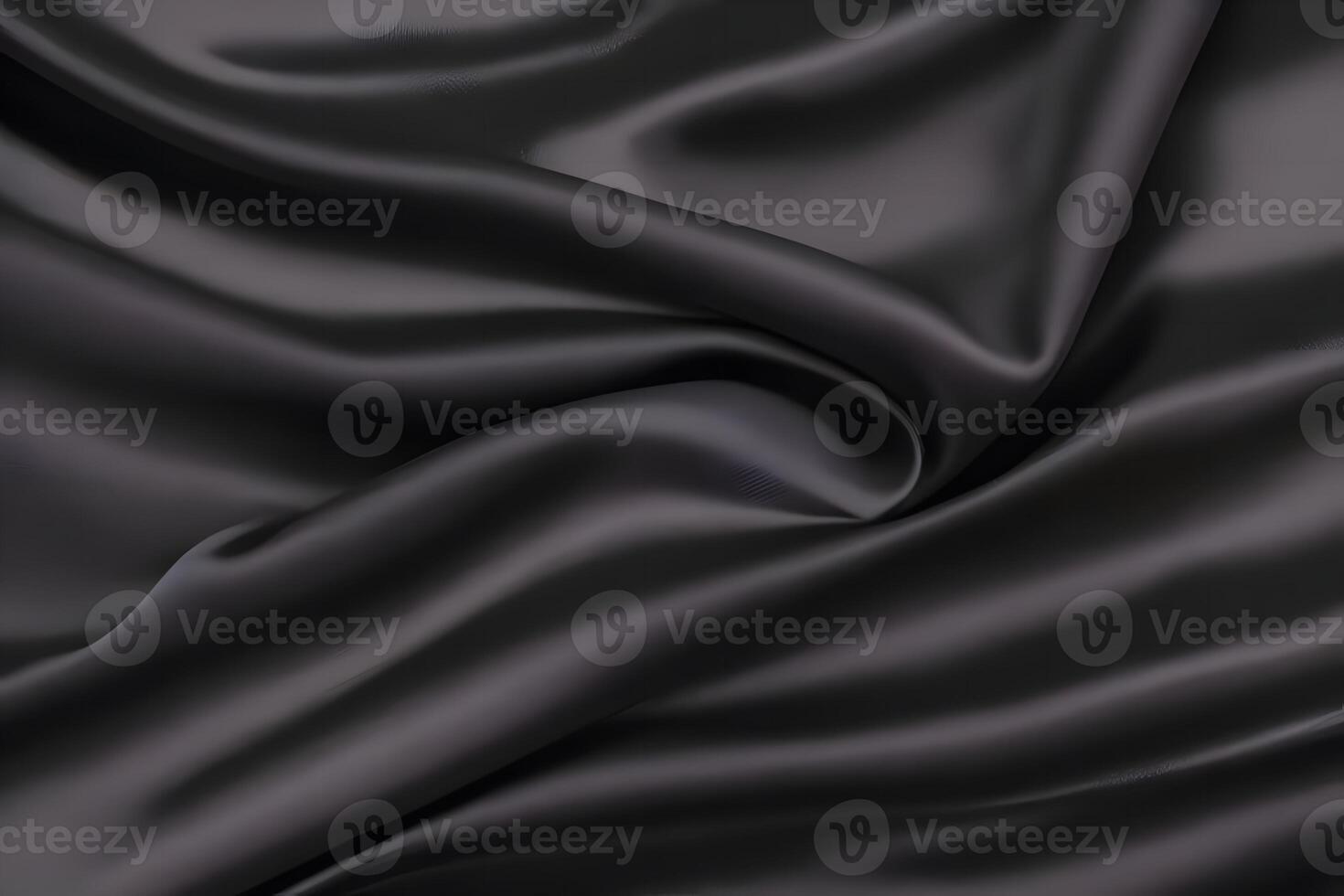 Elegant Black Satin Drape A Luxurious Texture photo