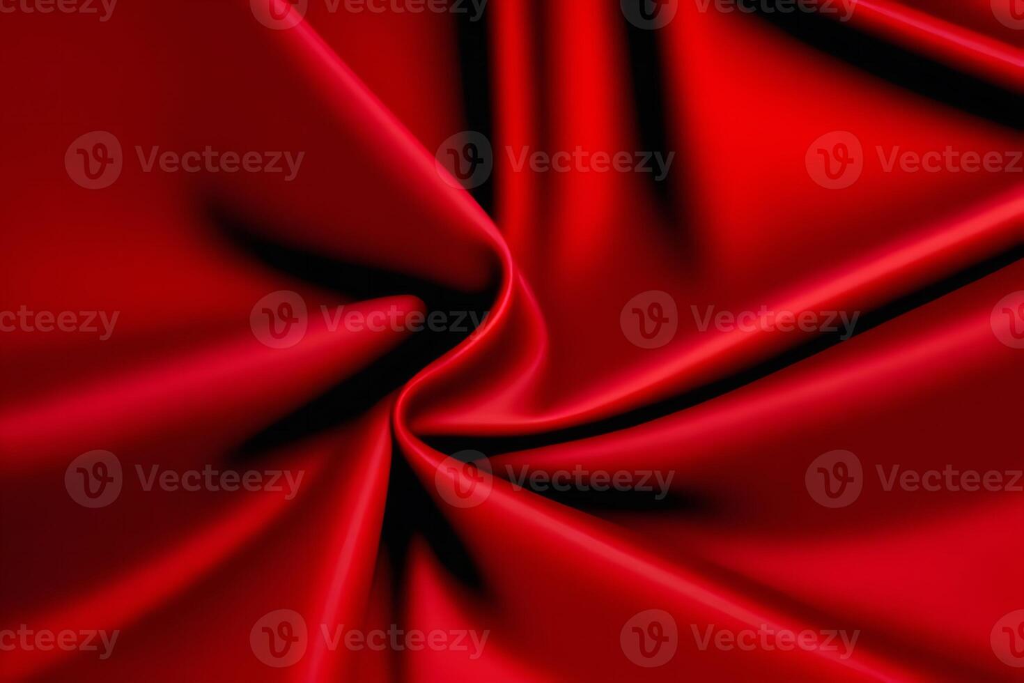 Crimson Drape Abstract Texture of Luxurious Red Fabric photo
