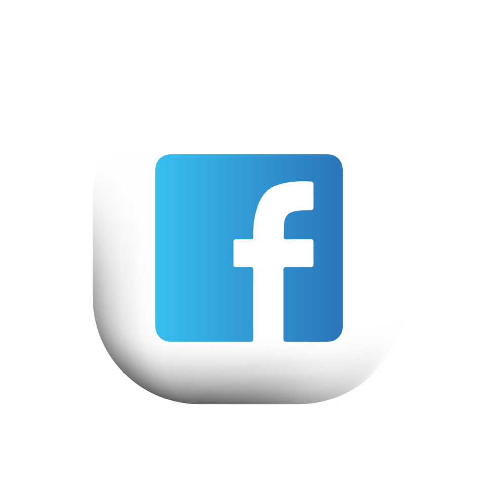 Facebook logo on a square png