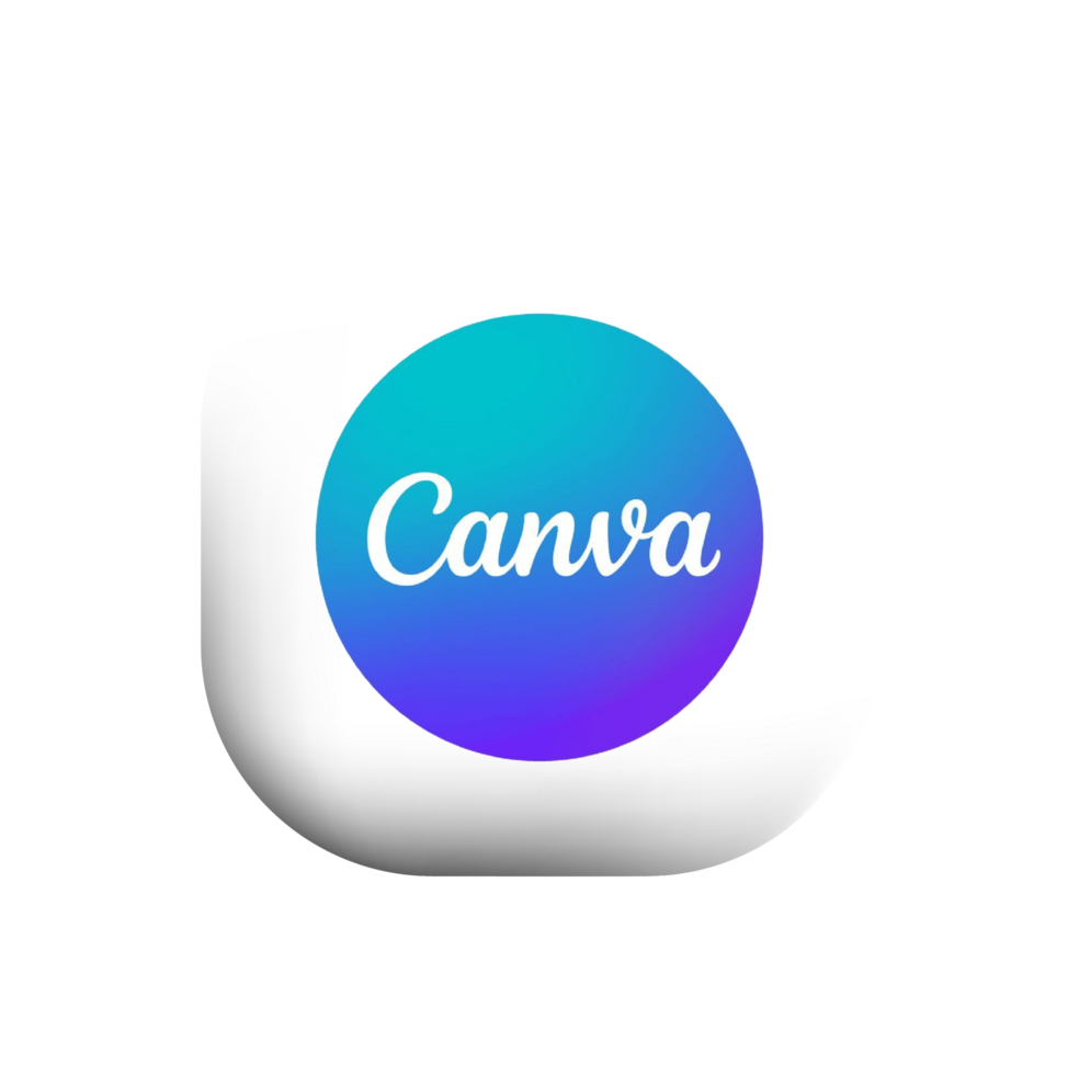 Canva logo on white shape png