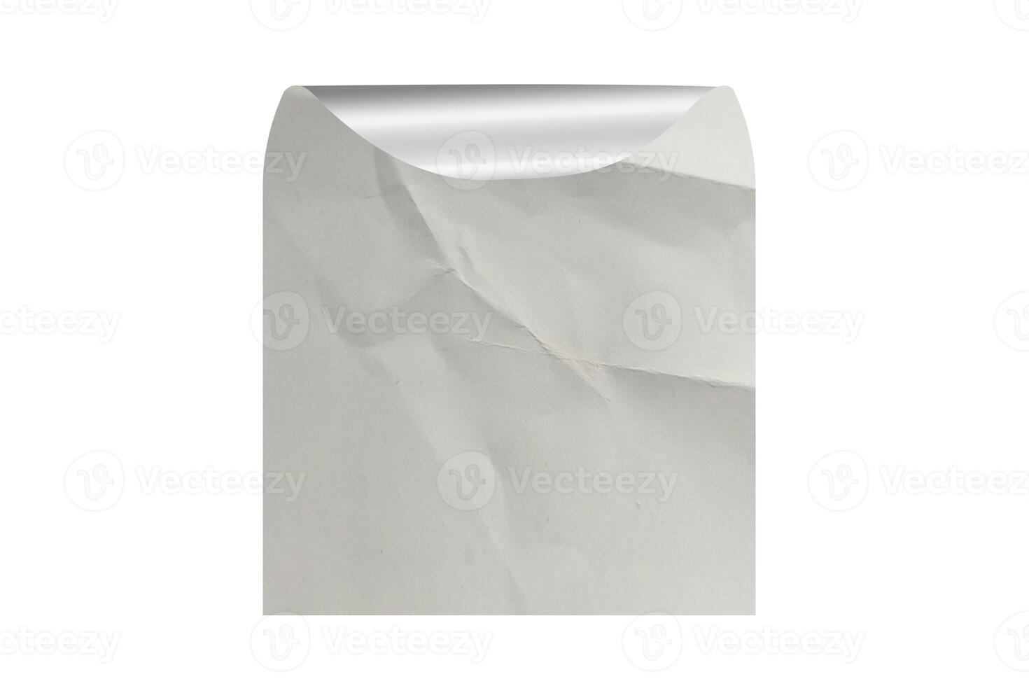 A white envelope with a folded piece of paper photo