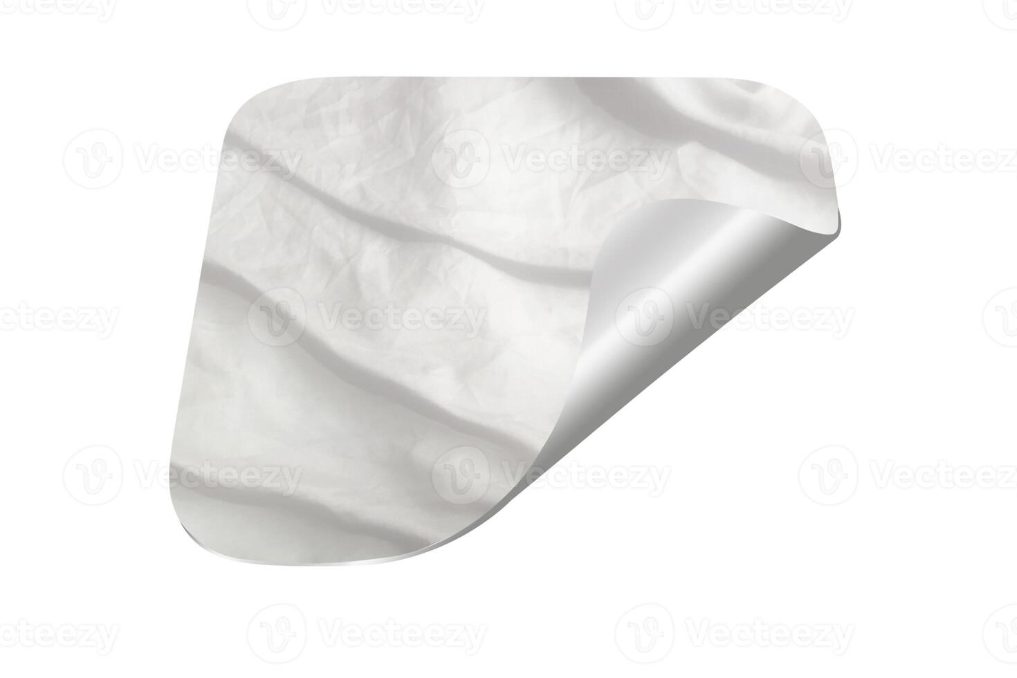 A white sheet of paper with a folded edge photo