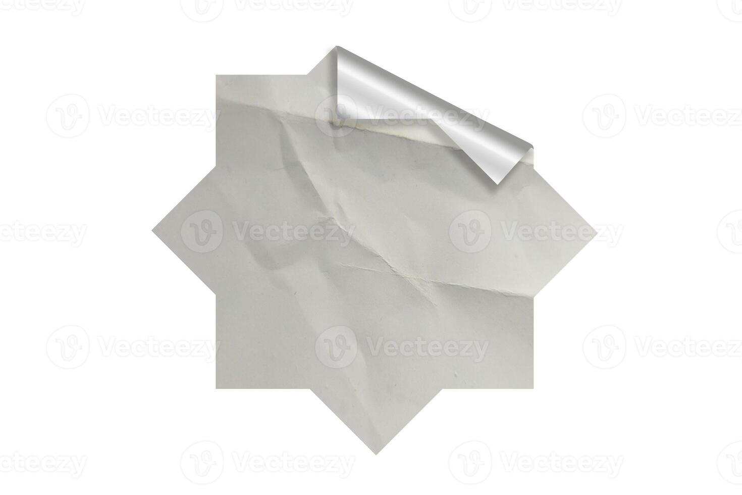 A piece of paper with a white border photo