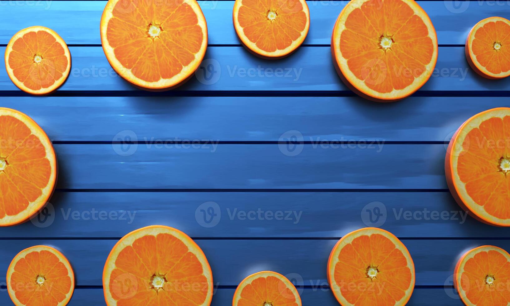blue color gradient background wallpaper copy space empty blank orange half color fruit vegetable symbol summer time season nature wooden oak pattern june month grunge orange fruit color weather floor photo