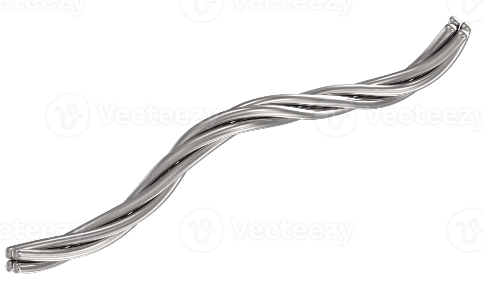 a silver wire with a curved shape png