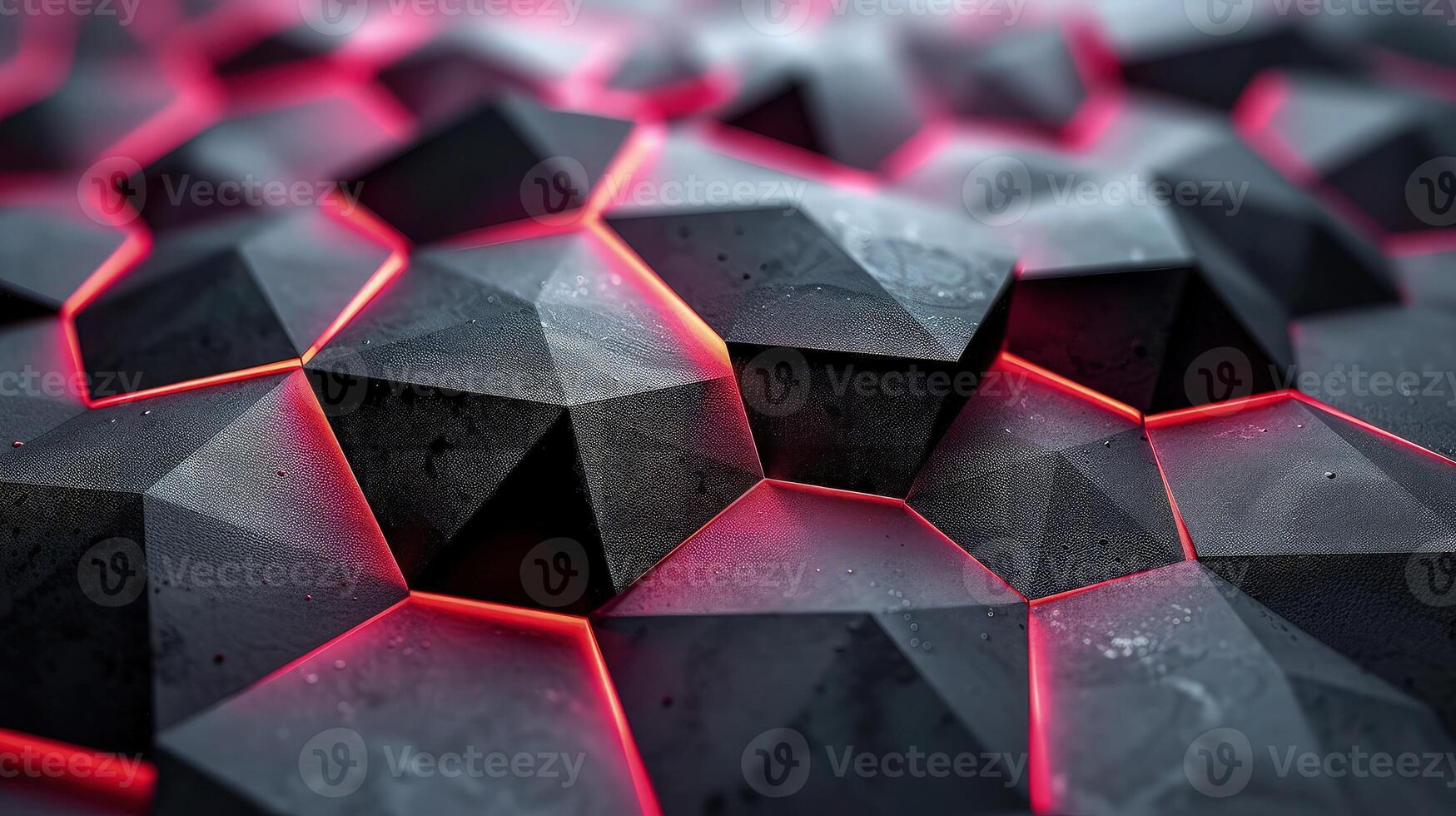 3d abstract background with red lights photo