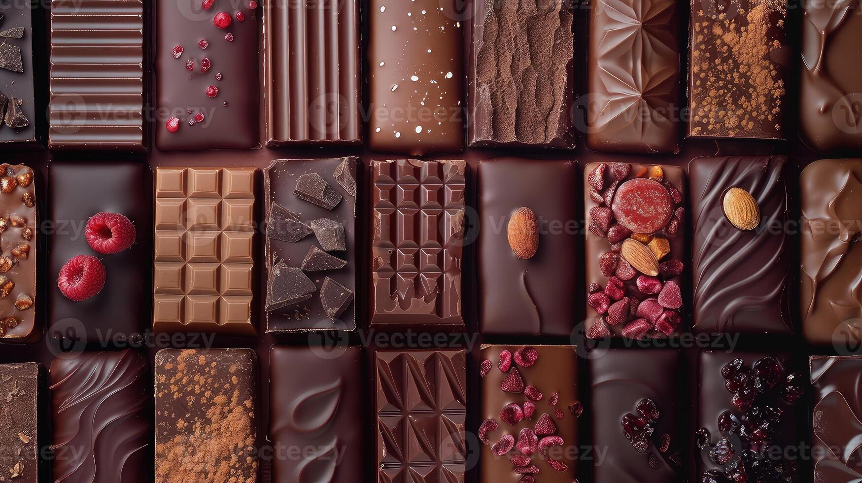 A Colorful Assortment of Chocolate Bars for a Snack photo