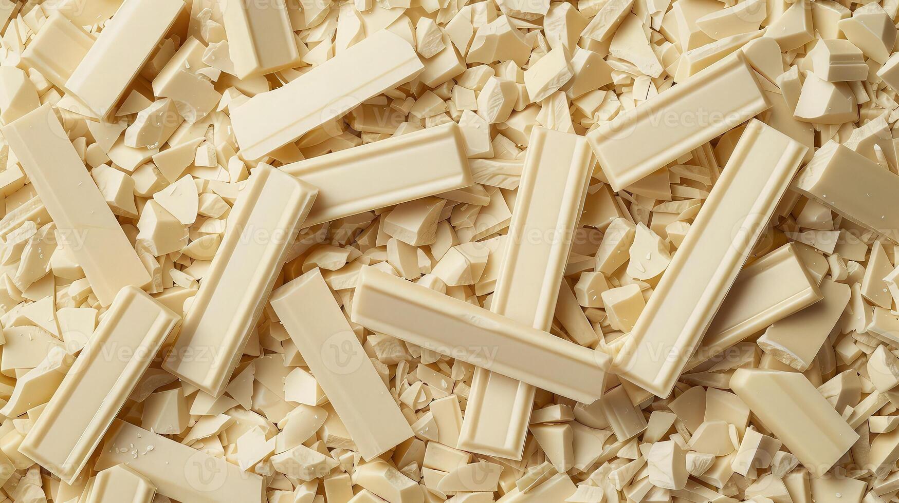 Overlapping White Chocolate Lumps photo