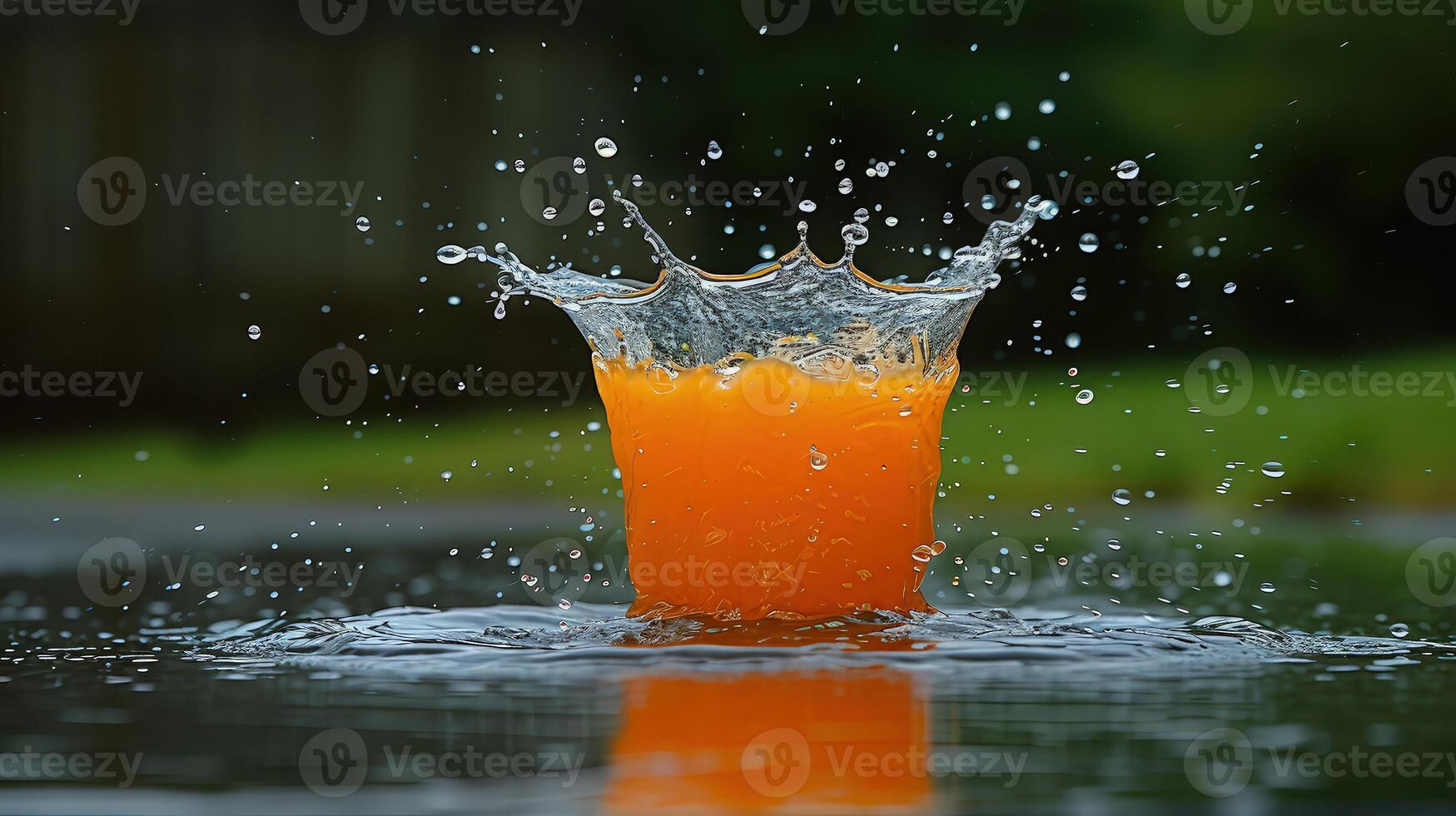 A splash of orange juice photo