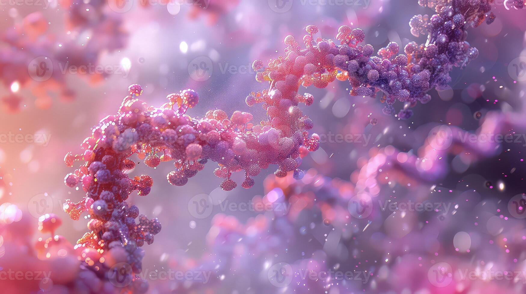 A close up of a dna molecule photo
