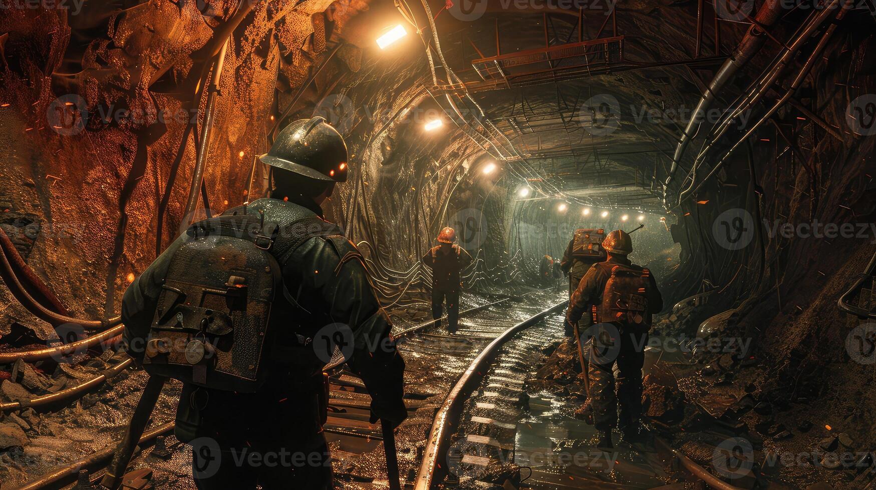 Exploring the Depths. Miners Grit and Dynamic Struggle Beneath the Surface photo