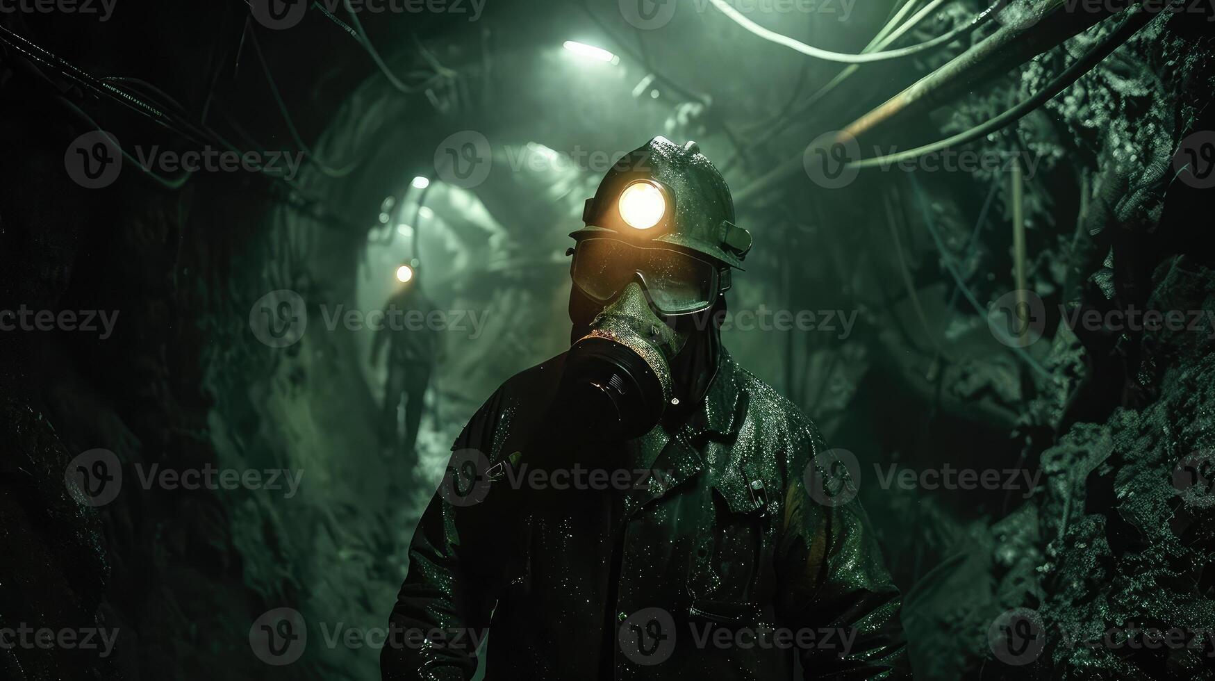 Depths of Determination. A Dynamic Exploration of Miners Conquering Underground Terrain photo