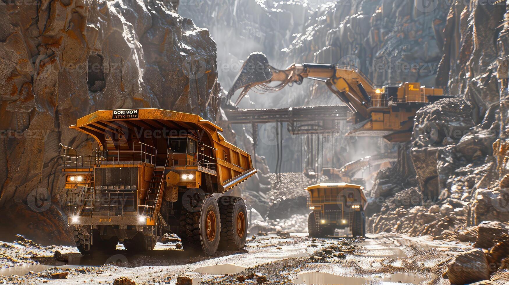 A Dynamic Visual Journey Capturing the Strength of Mining Machinery in Motion photo