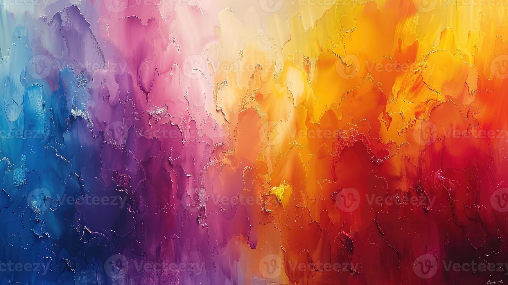 Dynamic Flow of Abstract Watercolor Waves Creating a Symphony of Colors photo