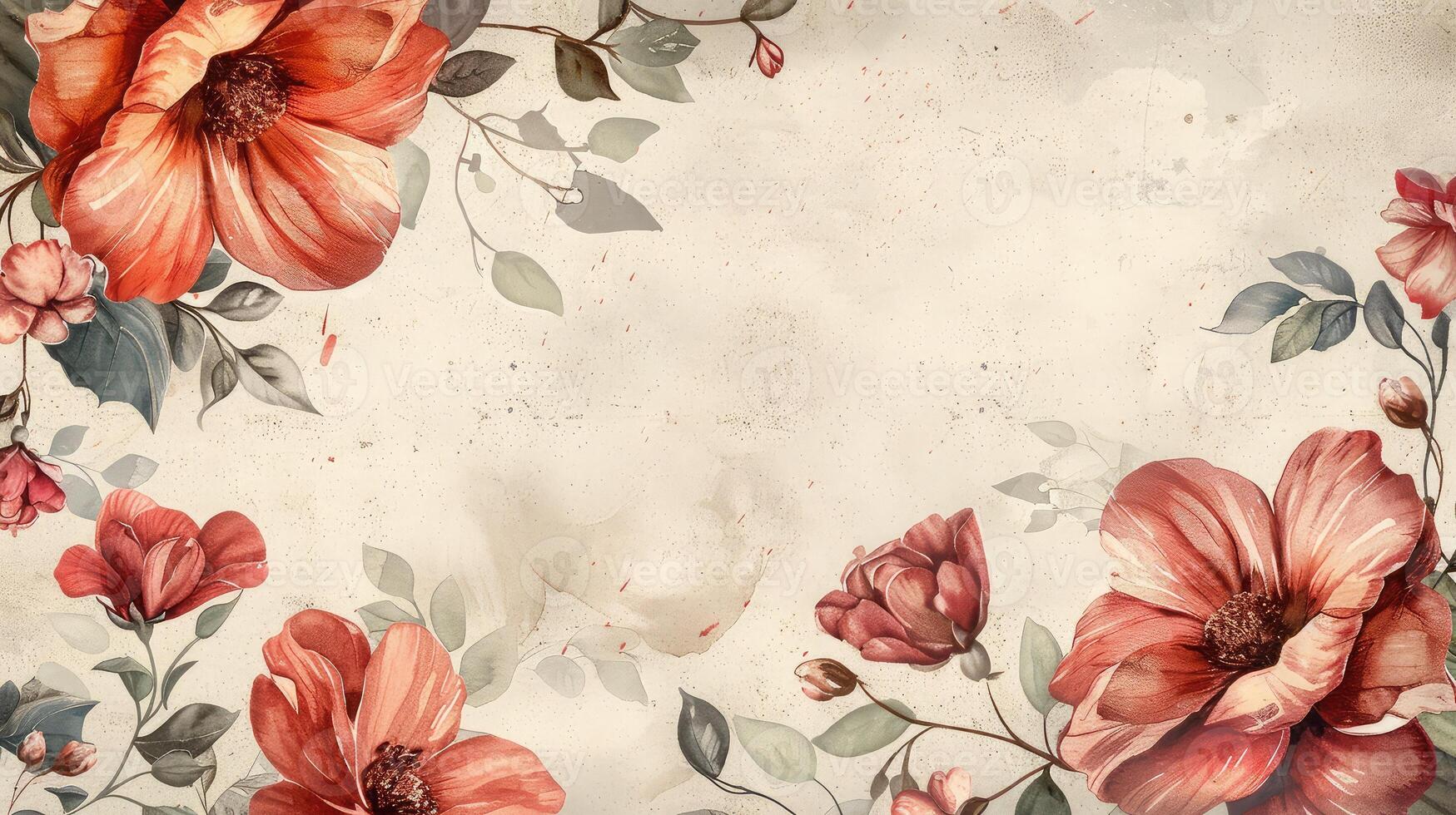 Captivating Watercolor Blooms in a Whimsical Postcard to Tell Your Story photo
