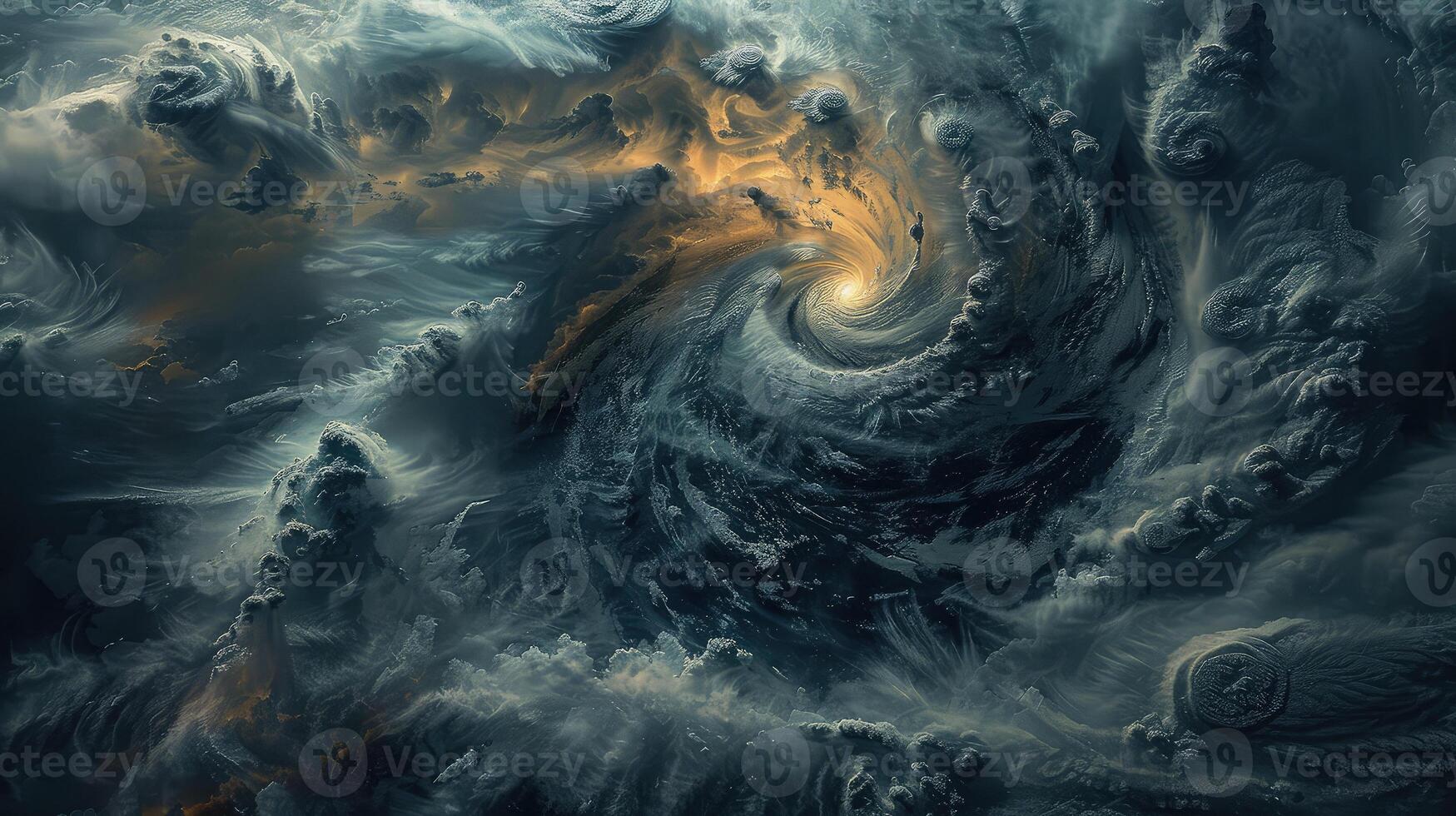 The sprawling chaos of a cyclone revealed in a striking satellite image photo