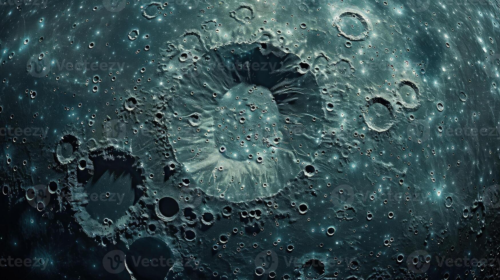 An overhead view revealing the Moon's stark and majestic barrenness photo