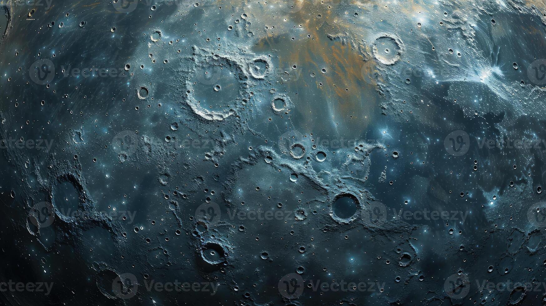 The rugged beauty of the Moon captured from a stunning top-down angle photo