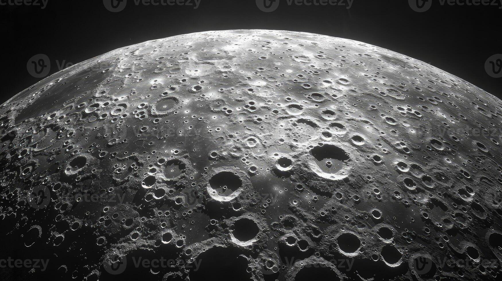 A breathtaking top-down view highlighting the Moon's barren elegance photo