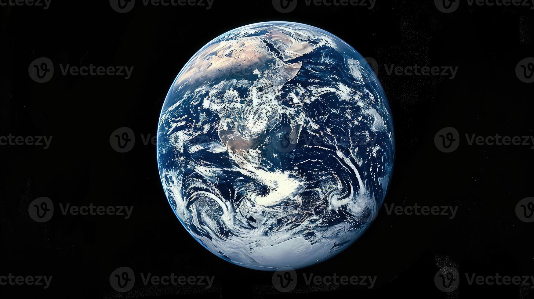 An enchanting perspective of Earth from the limitless expanse of space photo