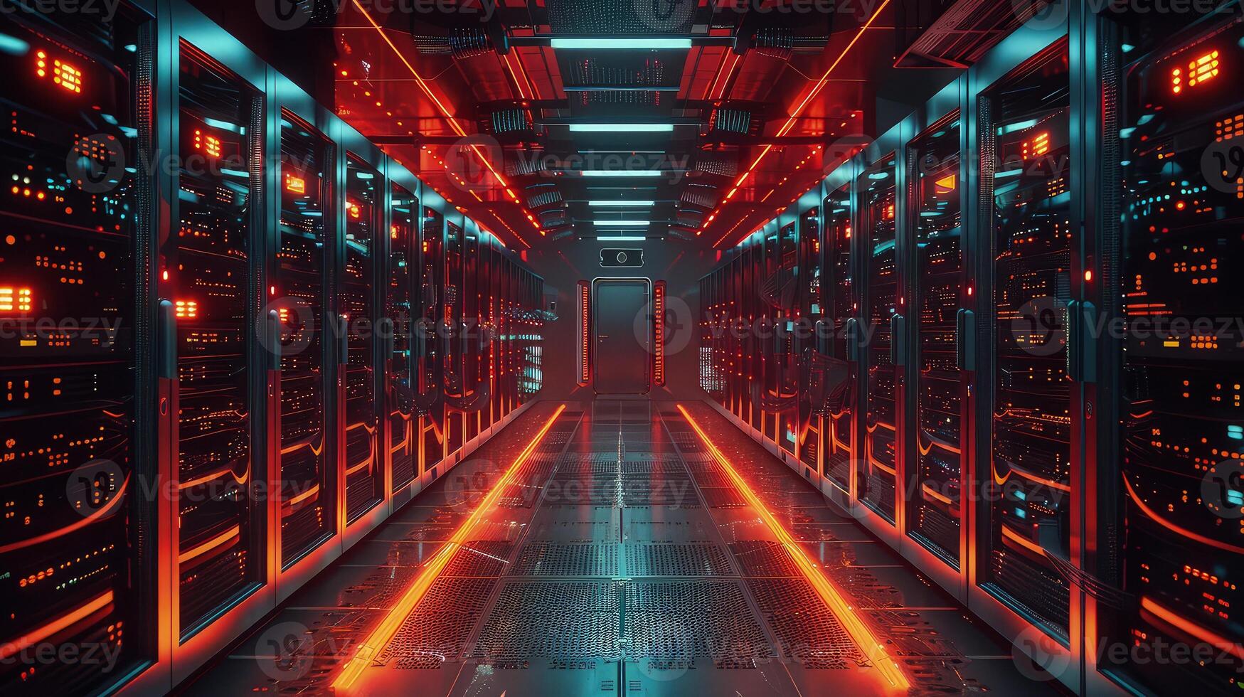 Unveiling the Central Hub of Innovation in a High-Tech Data Center photo