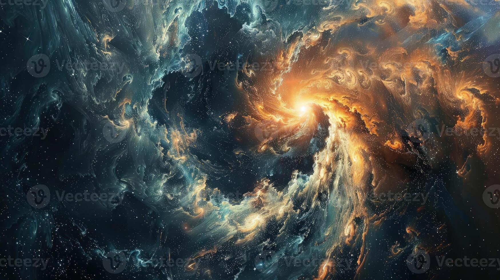 The Ethereal Wonder of a Cosmic Vortex Showcasing Outer Space photo
