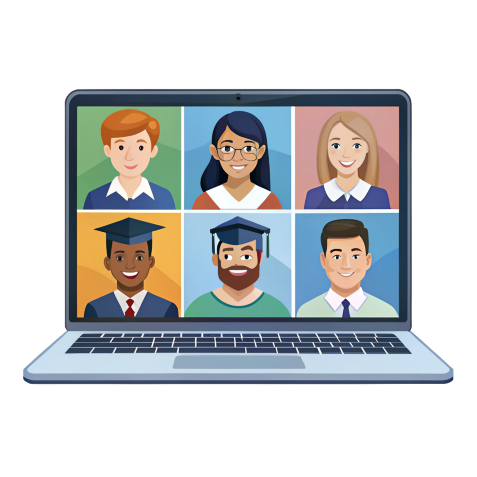 Engaging a zoom conference with students online learning digital classroom virtual environment interactive viewpoint png