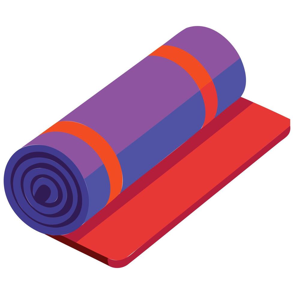Fitness Yoga Mat Graphic Artwork vector
