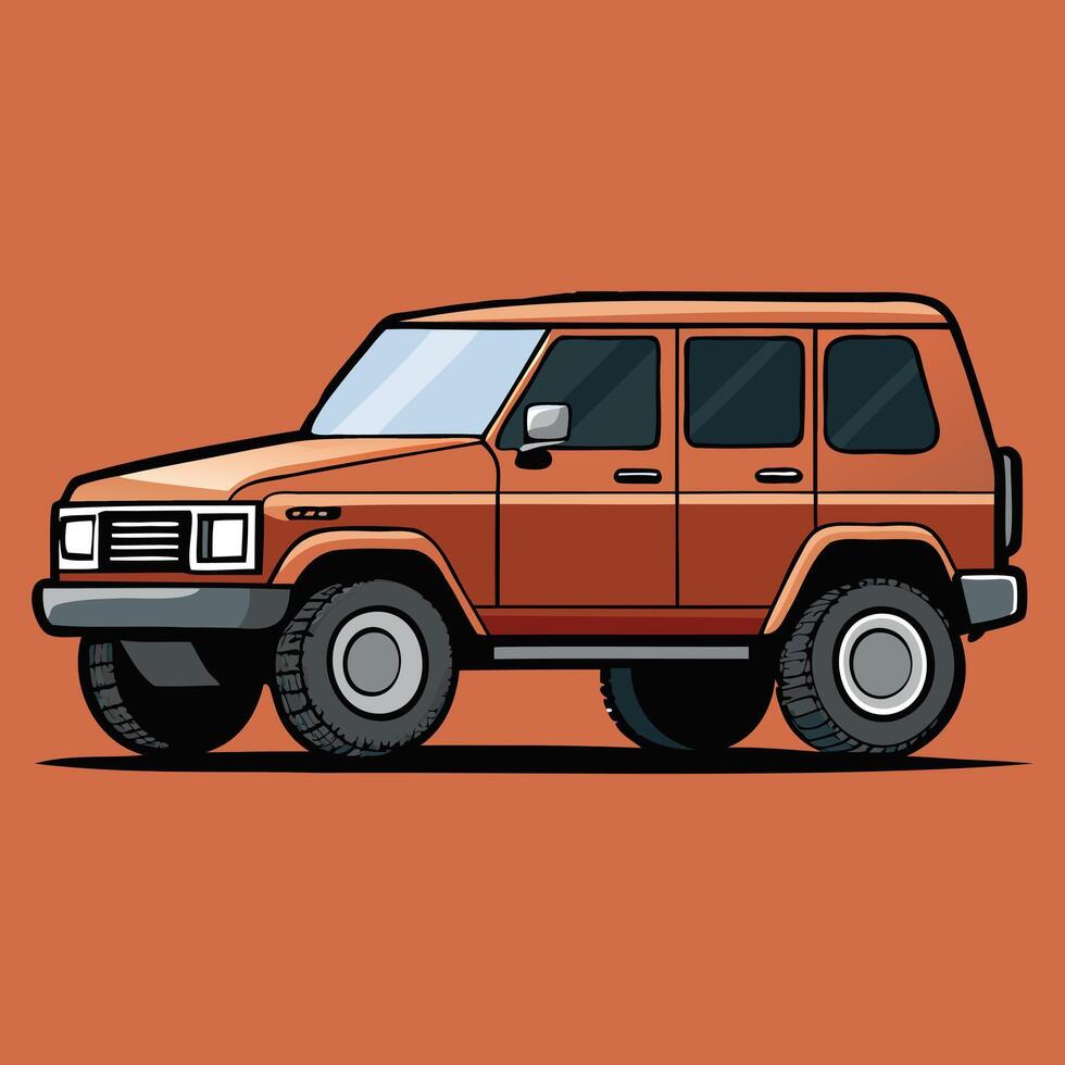 Luxury SUV Sport Utility Vehicle Artwork vector