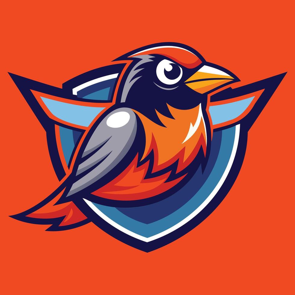 Wildlife Birdwatching Robin Illustration vector
