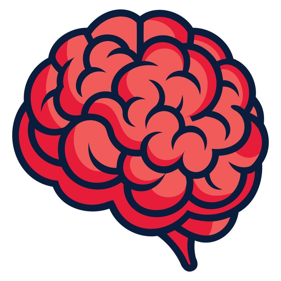 Human Brain Concept Illustration vector