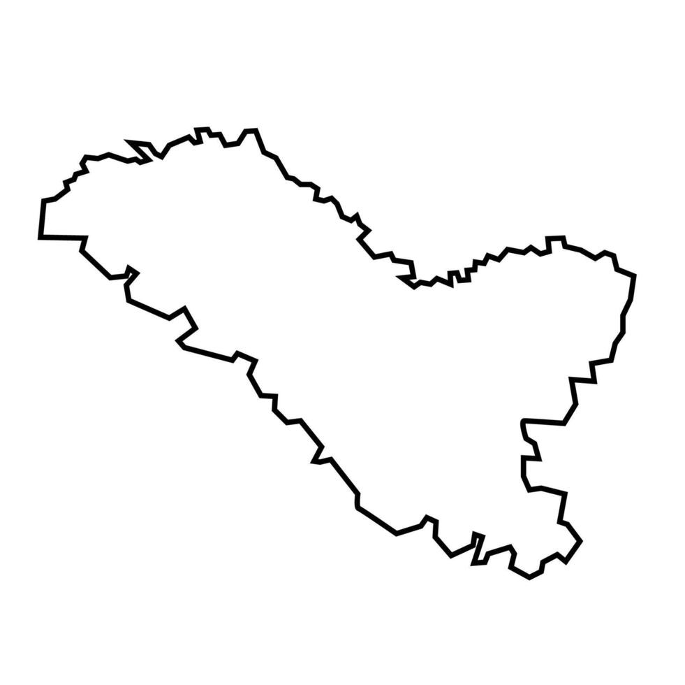 Ladakh Minimalist Silhouette Design of Indian Union Territory vector